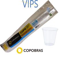 Copo Plástico 150ml Transparente PP Caixa 25x100 Copobras CFT-150