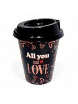 Copo Plástico 360mL Frases Sortidas com Tampa Jaguar Tipo Americano Bucks Copo Plástico 360mL Frases Sortidas com Tampa Jaguar Tipo Americano Bucks