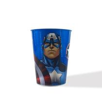 Copo Plástico 400ml com Capitão America