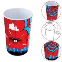 Copo Plástico 550ml Label Menino Cor Vermelho e Azul 9x913cm Copo Plástico 550ml Label Menino Cor Vermelho e Azul 9x913cm
