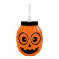 Copo Plástico Abóbora Para Halloween Abrakadabra - Cromus