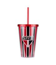 Copo Plástico Canudo 450Ml - Spfc