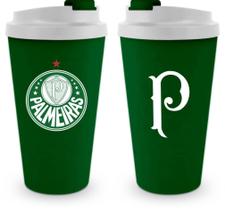 Copo plástico click c/ tampa 500ml times - palmeiras Copo plástico click c/ tampa 500ml times - palmeiras