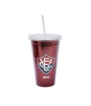 Copo Plástico com canudo 500ML - Vitória Copo Plástico com canudo 500ML - Vitória