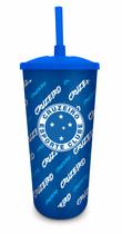Copo plástico com canudo cruzeiro