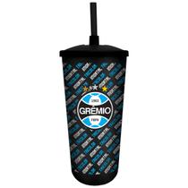 Copo Plástico com Canudo - Grêmio