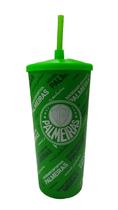 Copo Plástico Com Canudo - Palmeiras Copo Plástico Com Canudo - Palmeiras