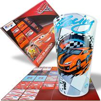 Copo Plástico de 550 ml + Jogo da Memória Carros Disney - Allseasons