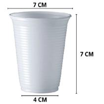 Copo Plástico Descartável 150 ml Transparente Pacote Com 100 unidades Cristalcopo