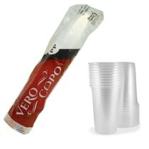 Copo Plástico Descartável Transparente PS VEROCOPO 200ml pct c/100un