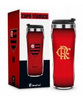Copo Plástico Inox New Flamengo Serie Ouro C/Tampa Copo Plástico Inox New Flamengo Serie Ouro C/Tampa