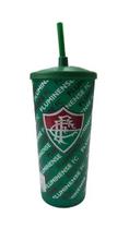 Copo Plástico Oficial Fluminense com Canudo - Brasfoot 500ml Copo Plástico Oficial Fluminense com Canudo - Brasfoot 500ml