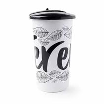 Copo Plástico Para Erva Tererê Com Tampa 450ml Cuia Branco - Taumer Copo Plástico Para Erva Tererê Com Tampa 450ml Cuia Branco - Taumer