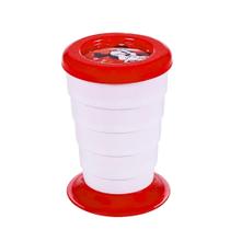 Copo Portátil Retrátil Minnie Vermelho 330ml Super Portátil Copo Portátil Retrátil Minnie Vermelho 330ml Super Portátil