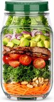Copo Pote de Salada Leve com Tampa e Divisória de Molho Marmiteira Fitness Escritório Viagem