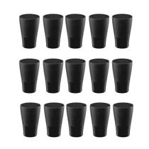 Copo Preto de Plastico 300ml Resistente BPA Free 36un Copo Preto de Plastico 300ml Resistente BPA Free 36un