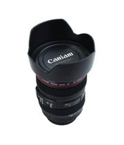 Copo Preto Plastico Formato Lente de Câmera 480ml