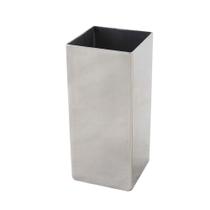 Copo quadrado Black inox prateado