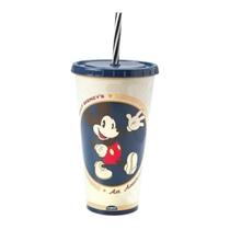 Copo Refri 700mL com Canudo Personagens Disney Design Divertido para Crianças