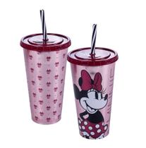 Copo refri com canudo 700ml Disney Minnie Plasútil