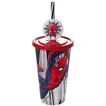Copo Refrigerante com Pingente Homem Aranha 500ml 17443 - Plasútil Copo Refrigerante com Pingente Homem Aranha 500ml 17443 - Plasútil