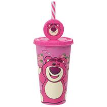 Copo Refrigerante com Pingente Lotso 500ml 18144 - Plasútil Copo Refrigerante com Pingente Lotso 500ml 18144 - Plasútil