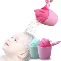 Copo Regador Infantil Banho Lavar Cabelo Banho Baby Rosa - Color Baby