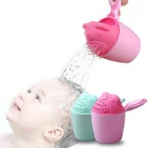 Copo Regador Infantil Banho Lavar Cabelo Banho Baby Rosa Copo Regador Infantil Banho Lavar Cabelo Banho Baby Rosa