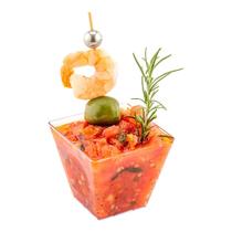 Copo Restaurantware Mini Kova 120 ml de plástico quadrado (100 unidades) Copo Restaurantware Mini Kova 120 ml de plástico quadrado (100 unidades)