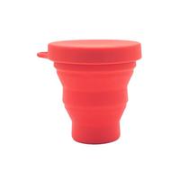 Copo Reutilizavel de Silicone 200 Ml - Silicup Vermelho