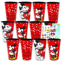 Copo Reutilizável Disney Mickey Minnie Kit com 12 Unidades de 710ml Copo Reutilizável Disney Mickey Minnie Kit com 12 Unidades de 710ml