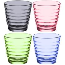 Copo Rings Colorido 260ml - Cores Sortidas