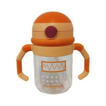 Copo Robot Transição infantil com canudo em Silicone 380ml - DY