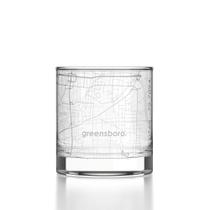 Copo Rocks Well Told Mapa de Greensboro 325ml Transparente Copo Rocks Well Told Mapa de Greensboro 325ml Transparente