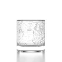 Copo Rocks Well Told Mapa de Nova York 325ml Transparente para Whisky Copo Rocks Well Told Mapa de Nova York 325ml Transparente para Whisky