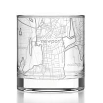 Copo Rocks Well Told Mapa Newport RI 325ml Transparente Copo Rocks Well Told Mapa Newport RI 325ml Transparente