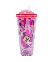 Copo Rosa Minnie Cubos Gelo Artificial 600ml Disney