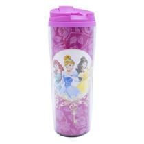 Copo rosa térmico princesas 450ml - disney Copo rosa térmico princesas 450ml - disney