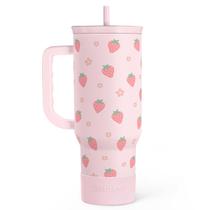 Copo SANDJEST 1.18L com alça de morango em aço inoxidável