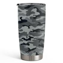 Copo SANDJEST Camo 590mL em aço inoxidável com isolamento duplo Copo SANDJEST Camo 590mL em aço inoxidável com isolamento duplo