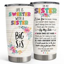 Copo SANDJEST Sister 590ml em aço inoxidável isolado