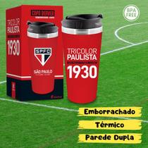 Copo São Paulo Caneca Térmica Chopp Cerveja Tampa Brasfoot Copo São Paulo Caneca Térmica Chopp Cerveja Tampa Brasfoot