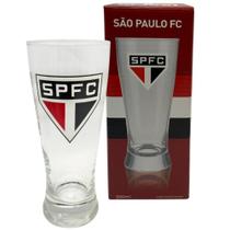 Copo São Paulo Tulipa Para Chopp De Vidro 300ml Oficial SPFC