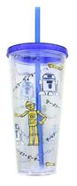 Copo Se7en20 Star Wars Kanji Droids R2D2/C3PO de plástico Copo Se7en20 Star Wars Kanji Droids R2D2/C3PO de plástico