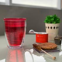 Copo Select Drink 400ml Quente Frio Parede Dupla Não Esquenta a Mão Policarbonato Piscina Praia para Caipirinha Coquetel Drink Batida Suco