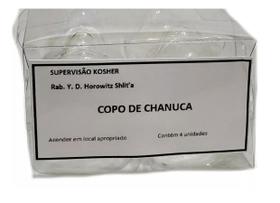 Copo Shabat Castiçal menora - Caixa Com 4 Unidades