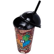 Copo Shake 500 ml com canudo Harry Potter Plástico Copo Shake 500 ml com canudo Harry Potter Plástico