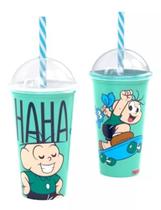 Copo Shake Com Canudo Plasútil 500 ML Criança Personagens