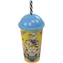 Copo Shake Com Canudo Plasútil 500 ML Criança Personagens