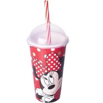 Copo Shake Minnie Com Tampa E Canudo 500 Ml Plasútil Copo Shake Minnie Com Tampa E Canudo 500 Ml Plasútil